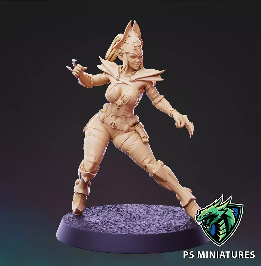 Dark Space Elves - Witches - Pose 3 3D print model
