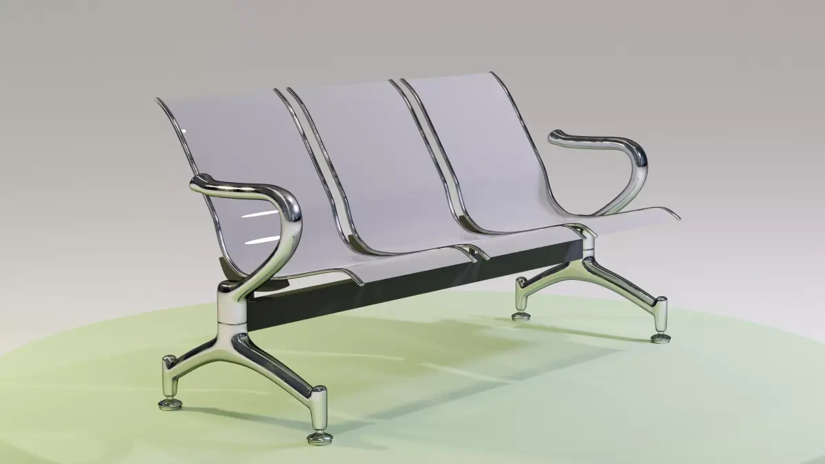 Waiting Chair Free 3D model purchase