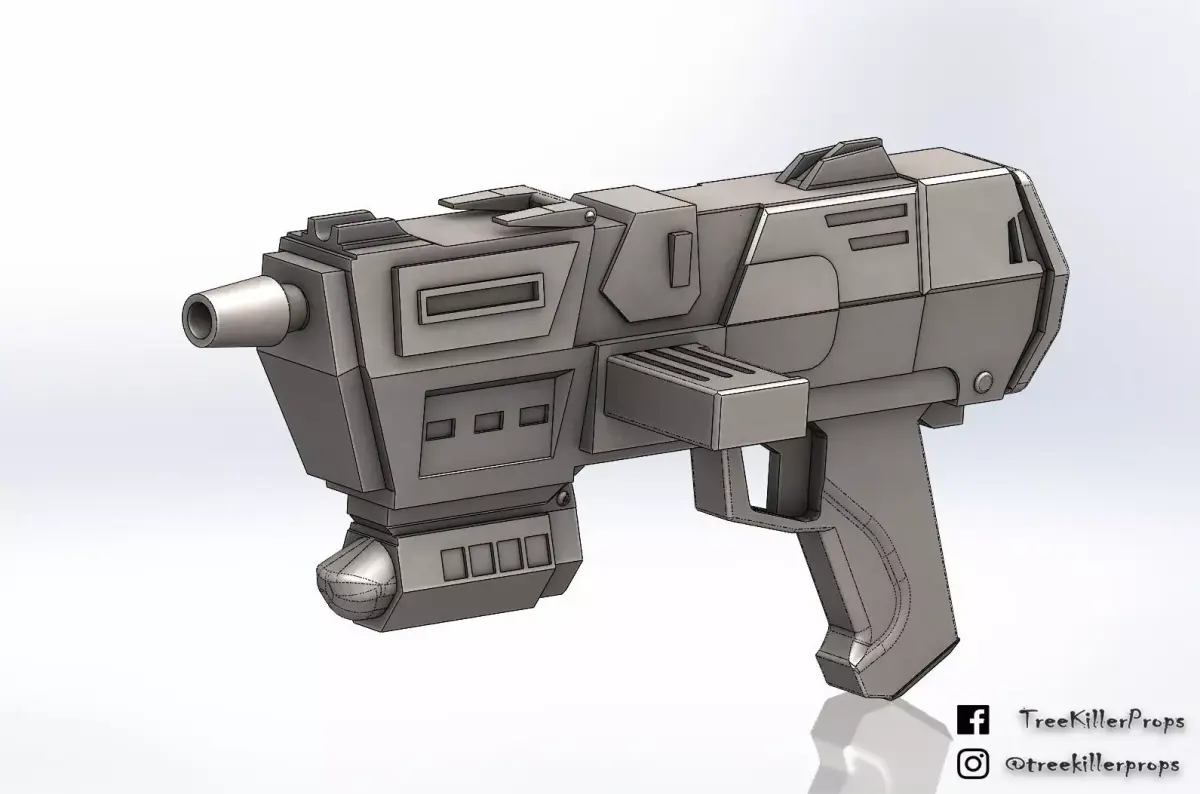 Star Wars republic commando DC-17m blaster for cosplay 3D print model