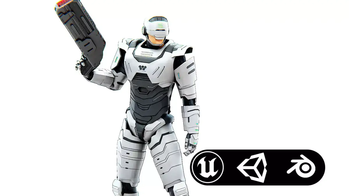TROOPER X-5 Rigged for Unreal Engine - Unity - MIXAMO  3D model