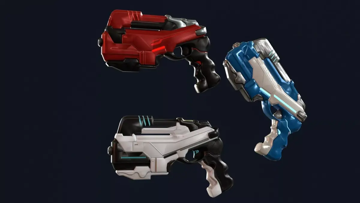 Sci-Fi Heavy Blaster Low-poly 3D model purchase
