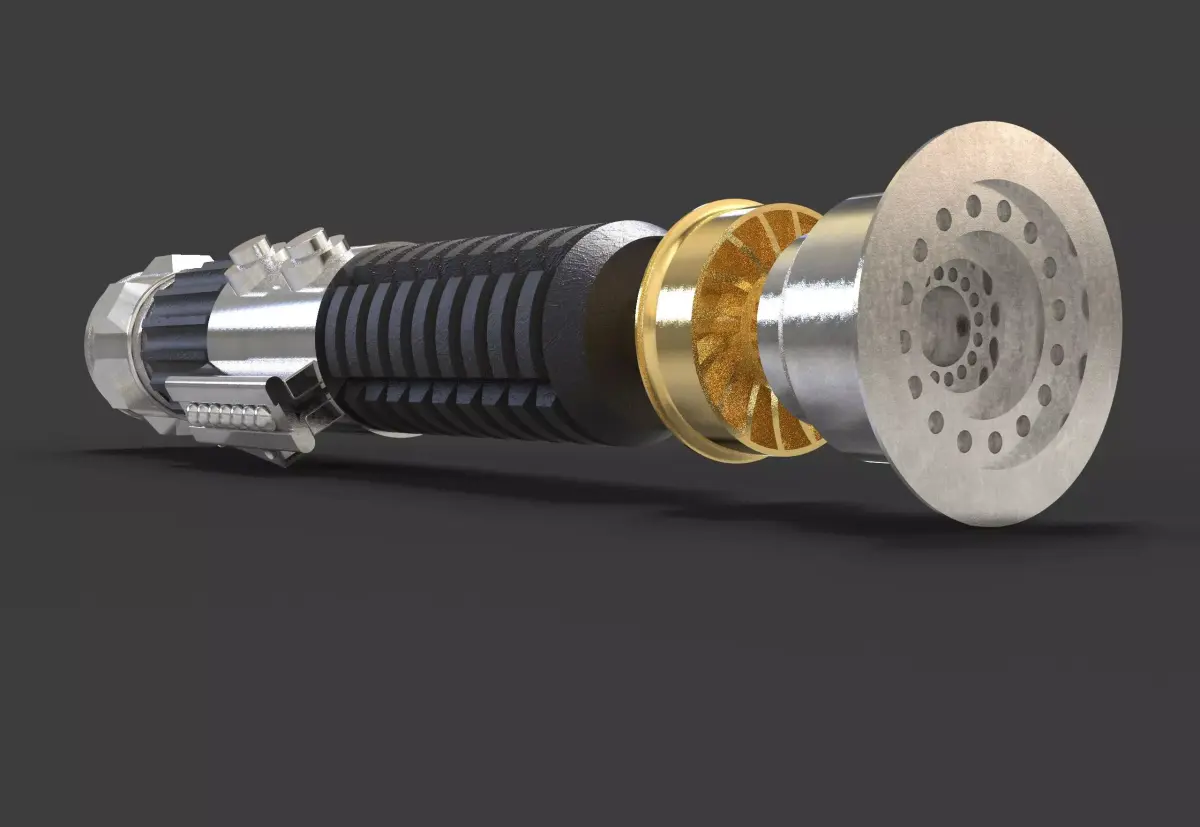 Obi Wan Kenobi Jedi Master Lightsaber 3D print model