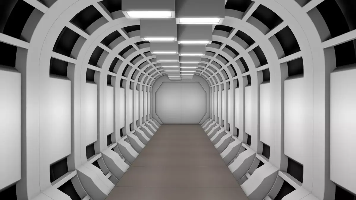 Sci Fi Corridor Tunnel 3D model purchase