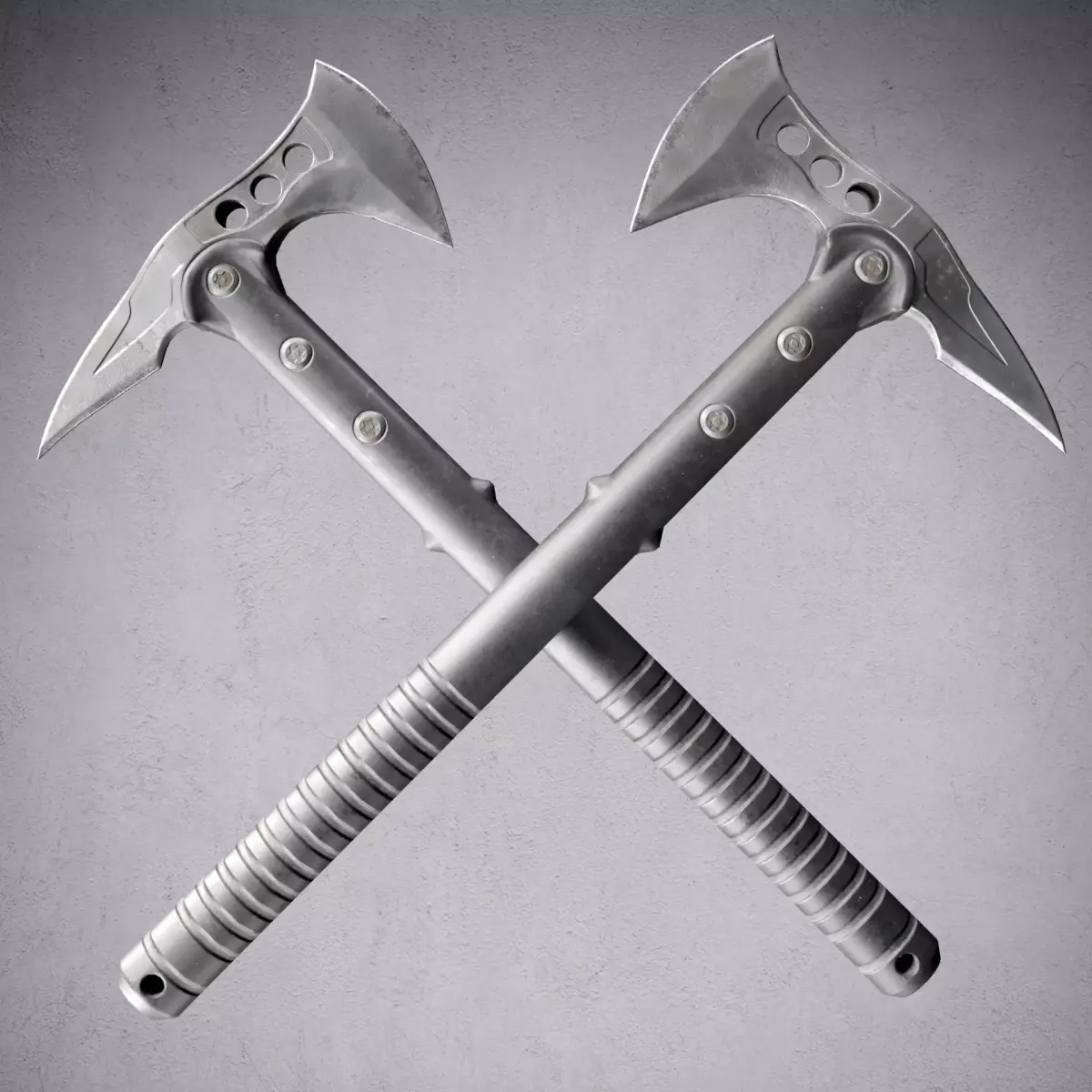 tomahawk two axes Low-poly 3D model