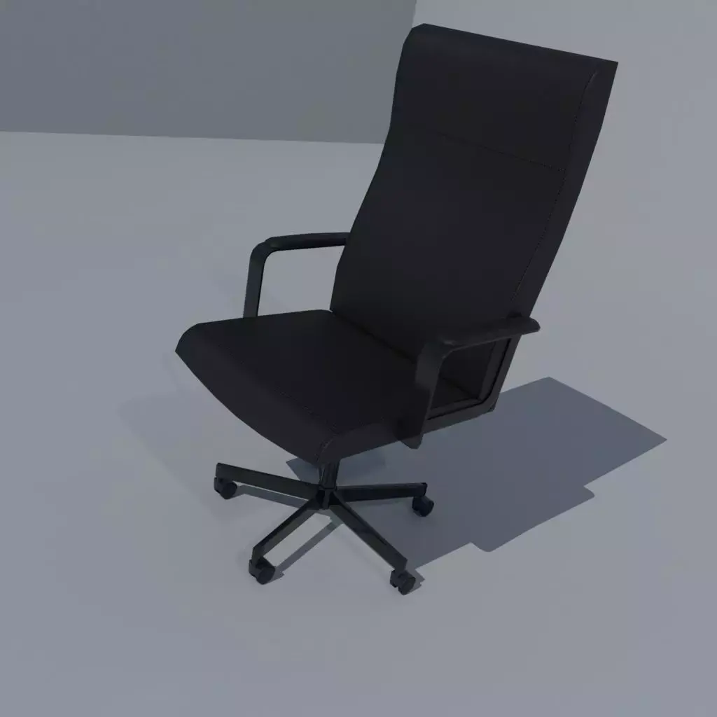 Leather Office Chair Free low-poly 3D model