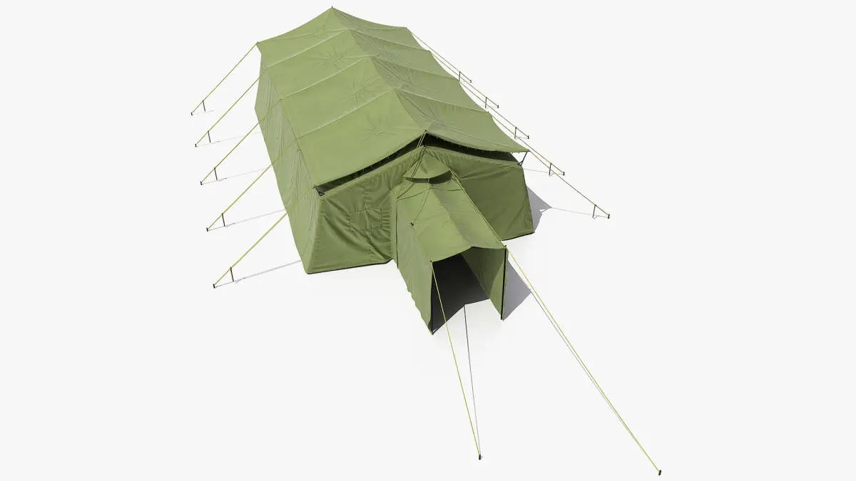 Military Temper Tent Green 3D model