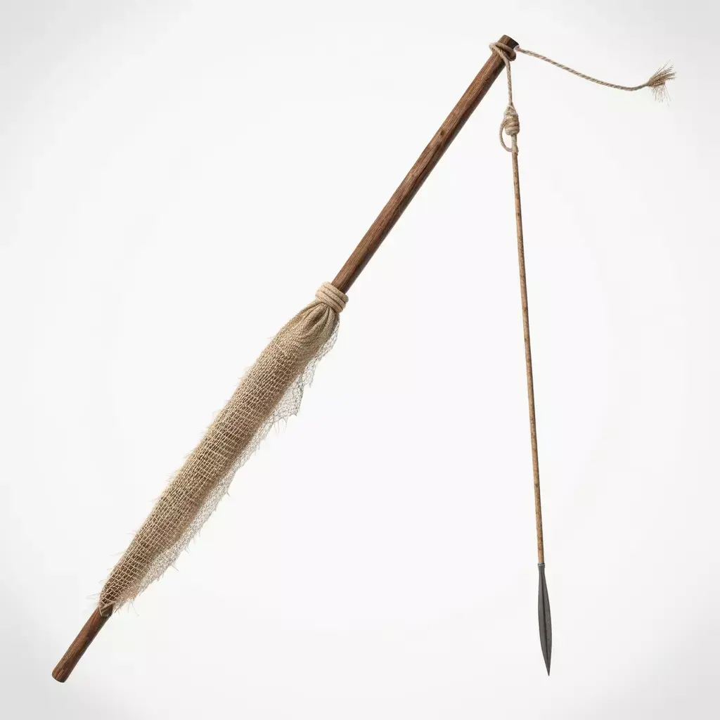 Primitive Fishing Hunting Spear 3D model