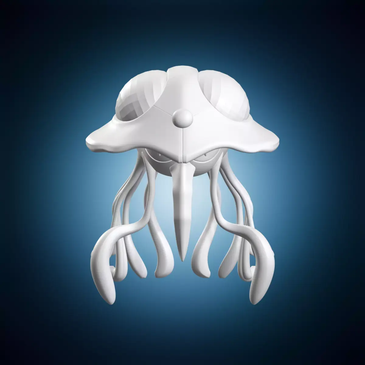 Tentacruel Jellyfish Monster Character Sculpture 3D print model