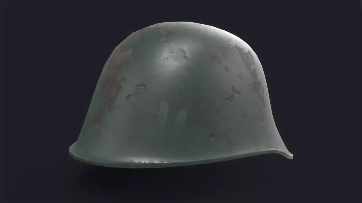 WW2 German Stahlhelm Low-poly 3D model