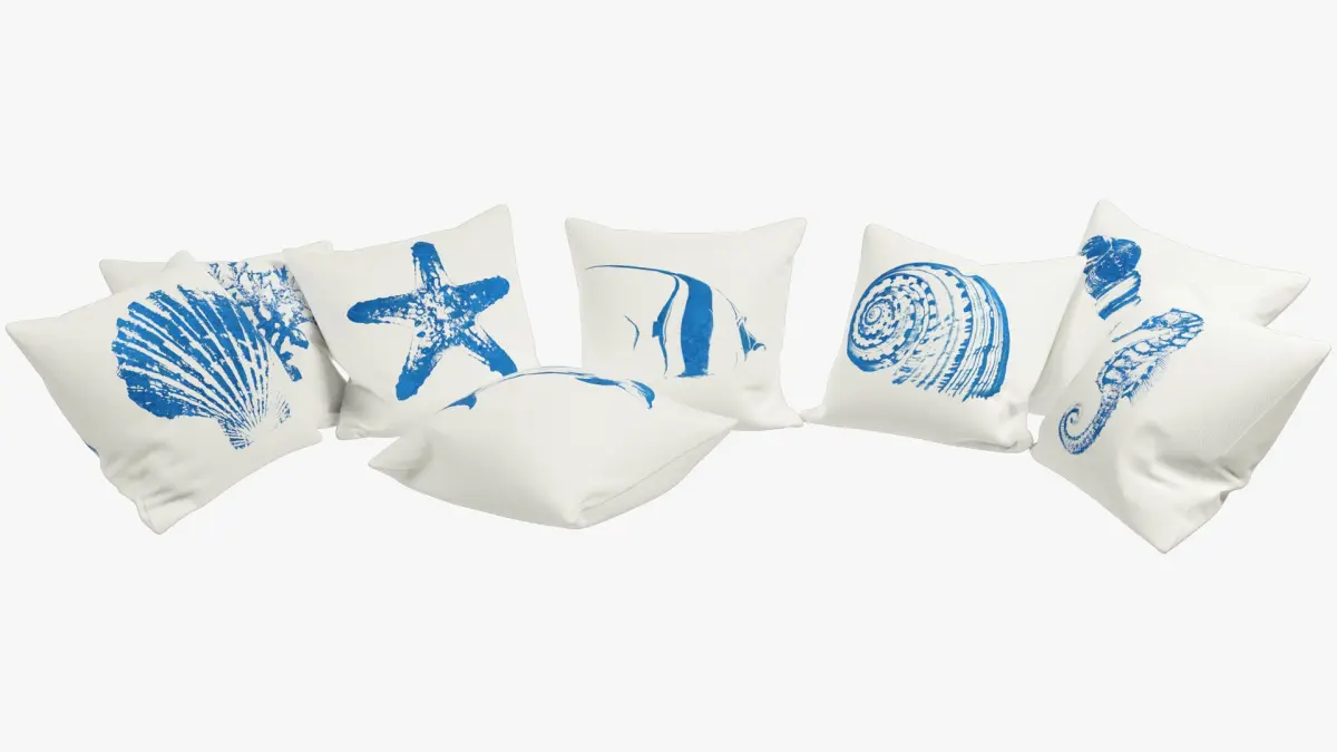 Sea Pillows V1 3D model
