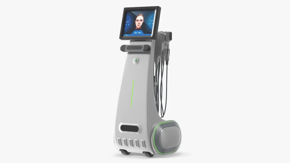 High Intensity Ultrasound Skin Lifting Machine White 3D model