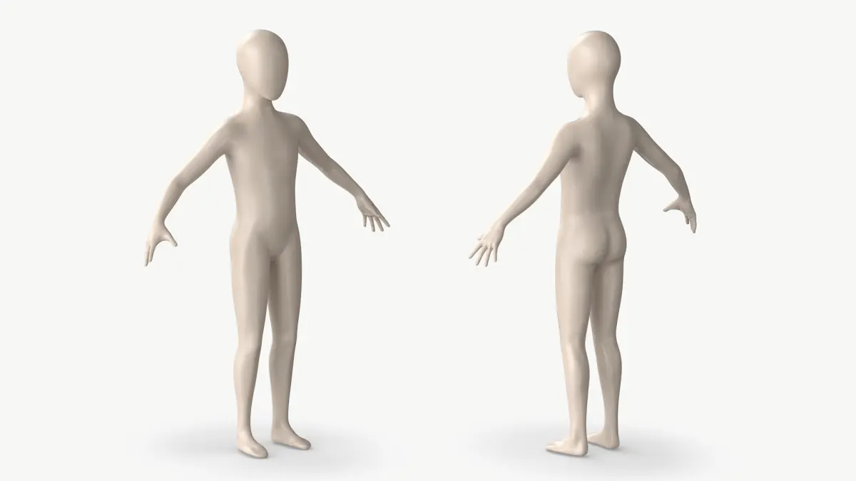 Mannequin Child 3D model