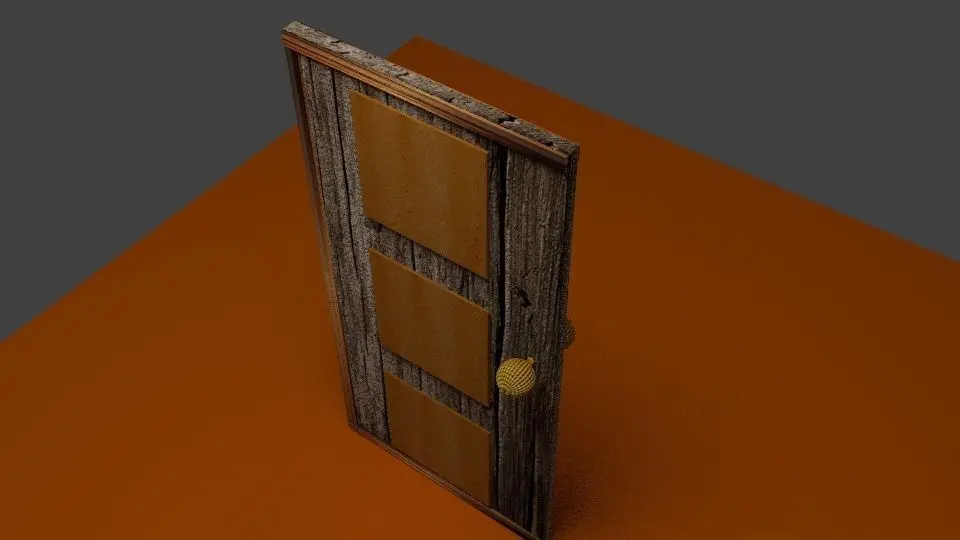 Out Side Door Free low-poly 3D model