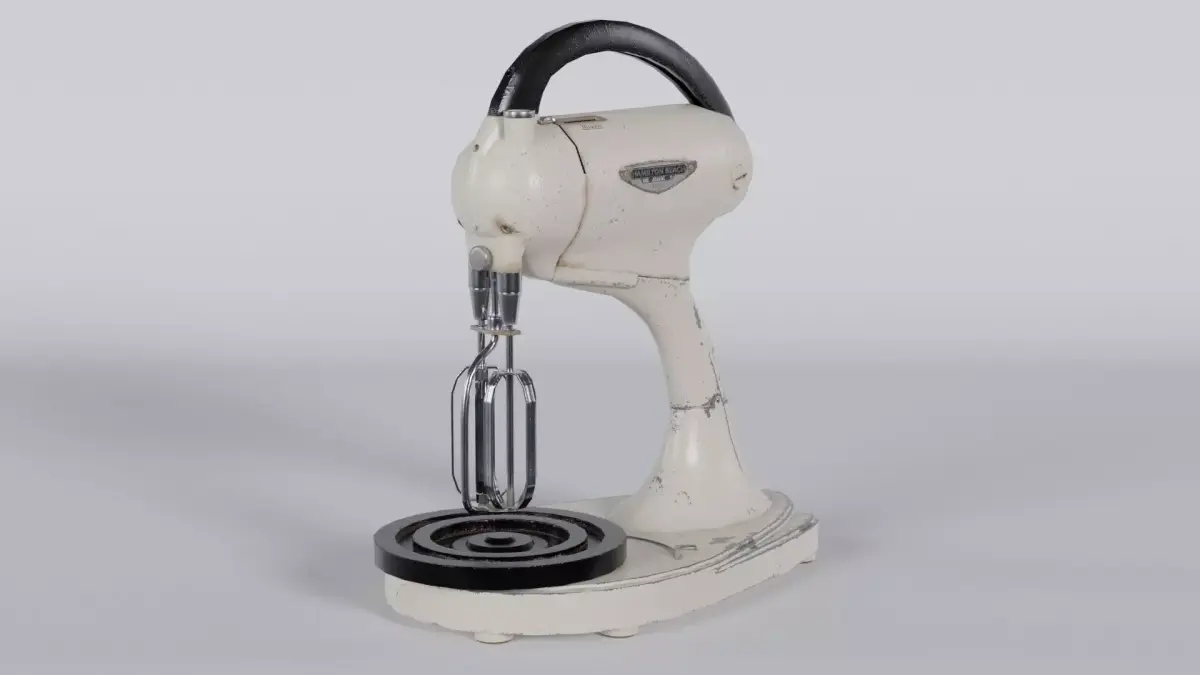Old Mixer Low-poly 3D model