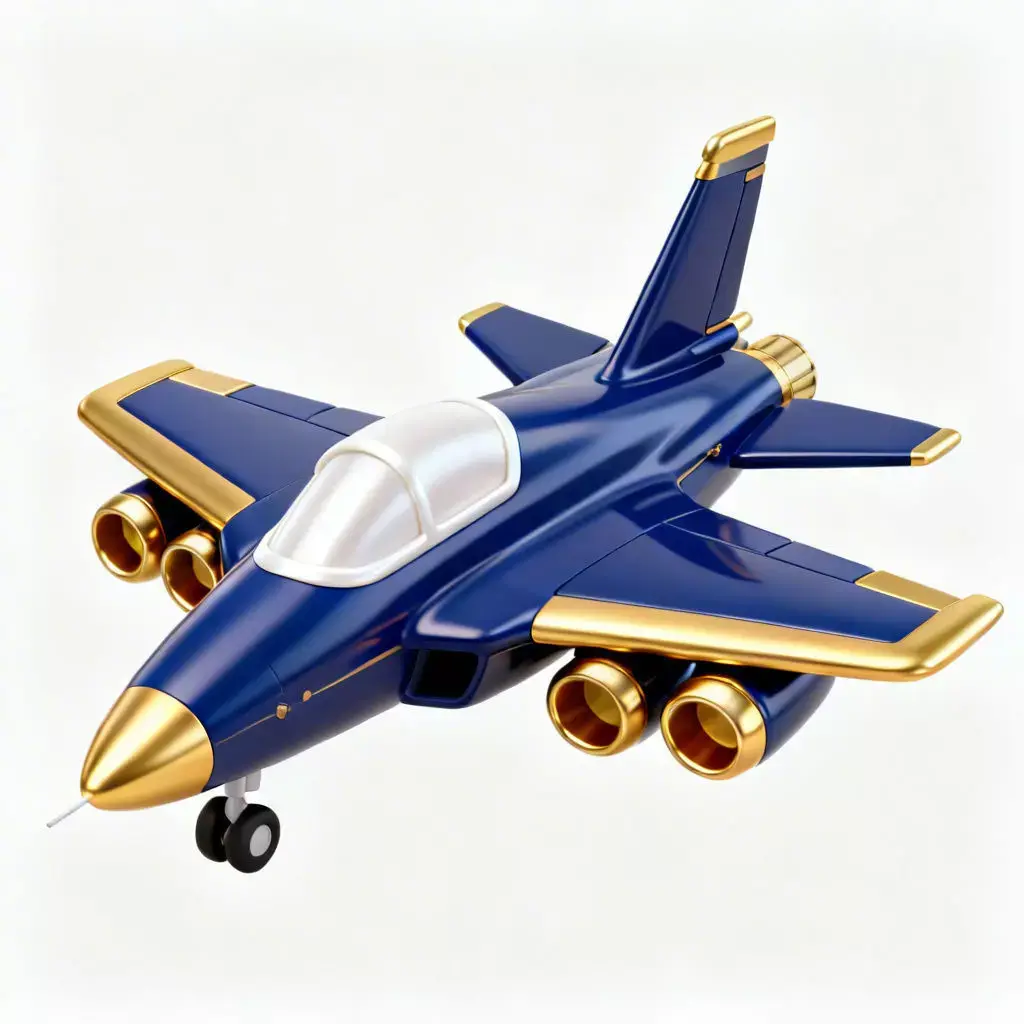 Royal Navy Interceptor Jet 3D Model Low-poly 3D model