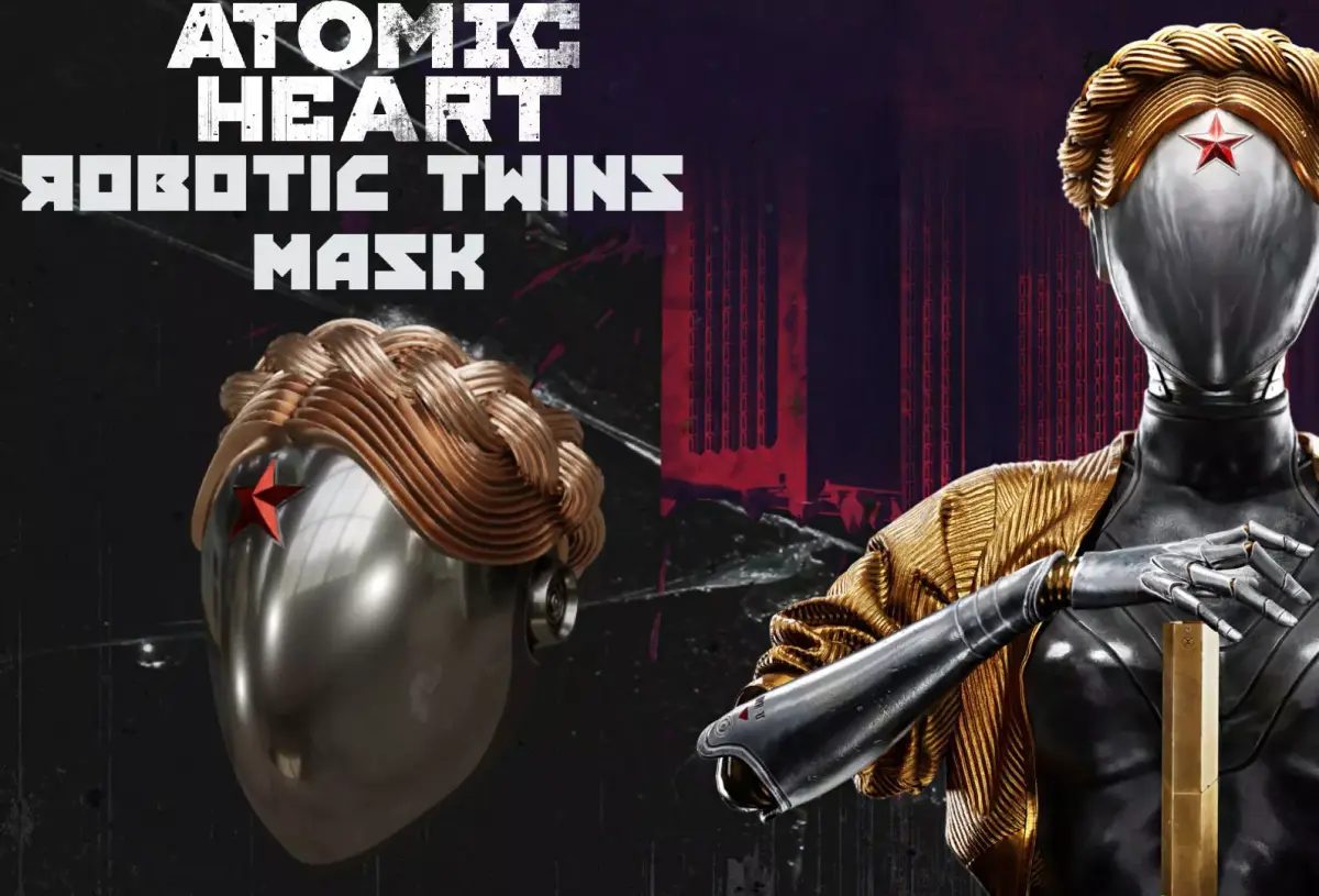 Atomic Heart Robotic Twins Helmet 3D print model purchase