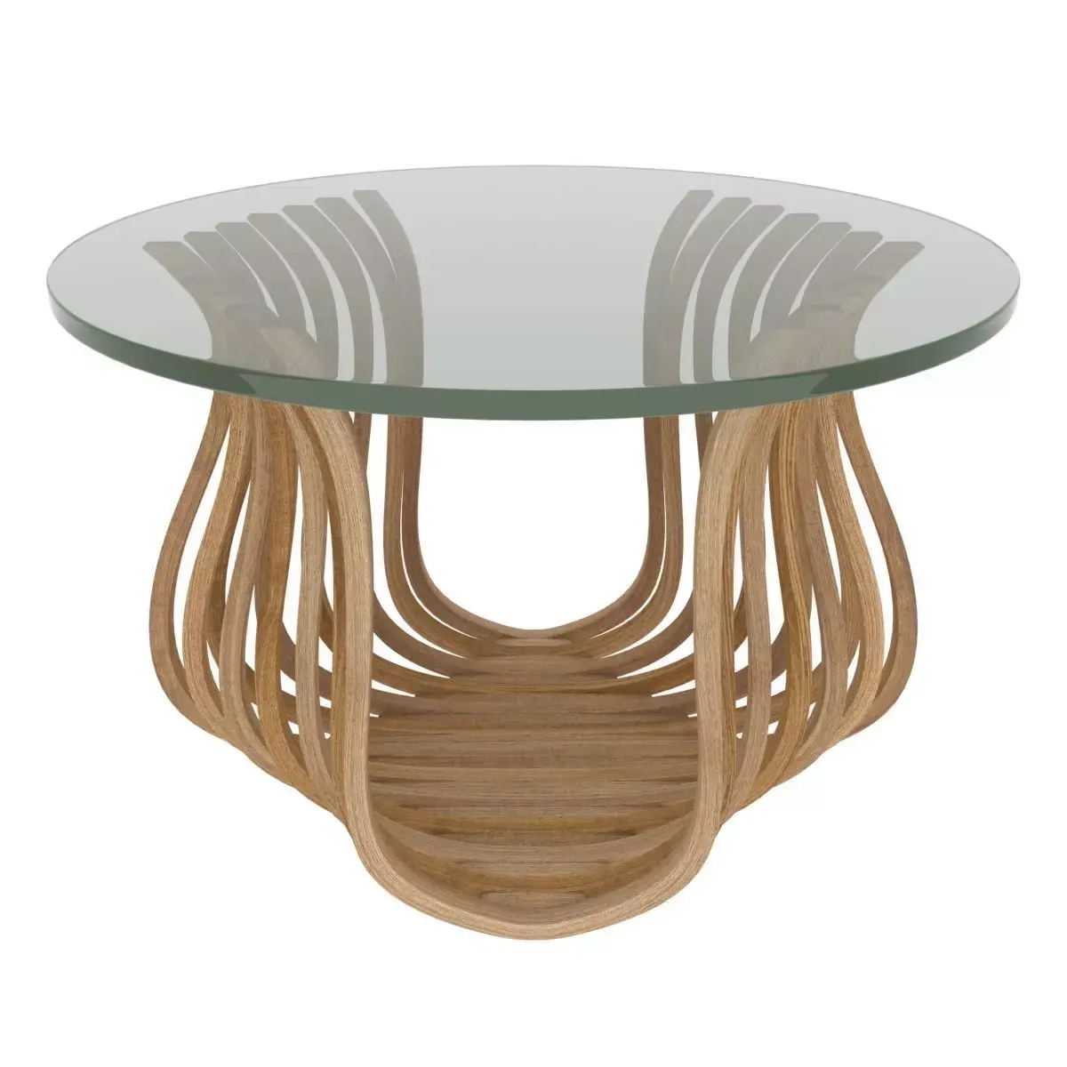 Coffee table Low-poly 3D model 16