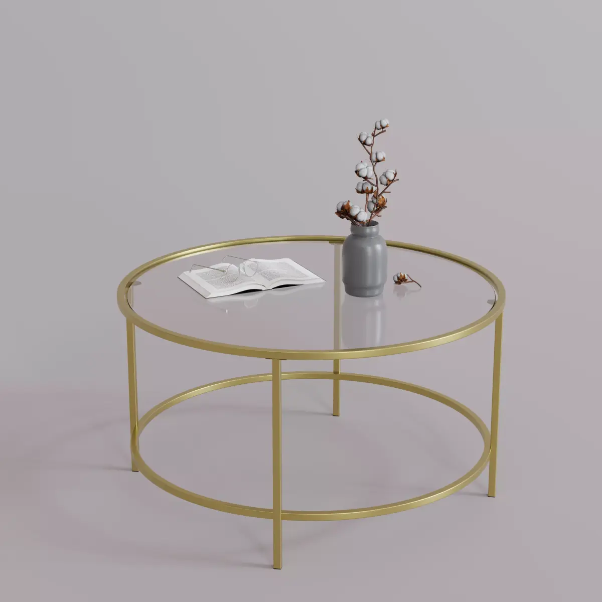 Decorative Glass Coffee Table Free 3D model