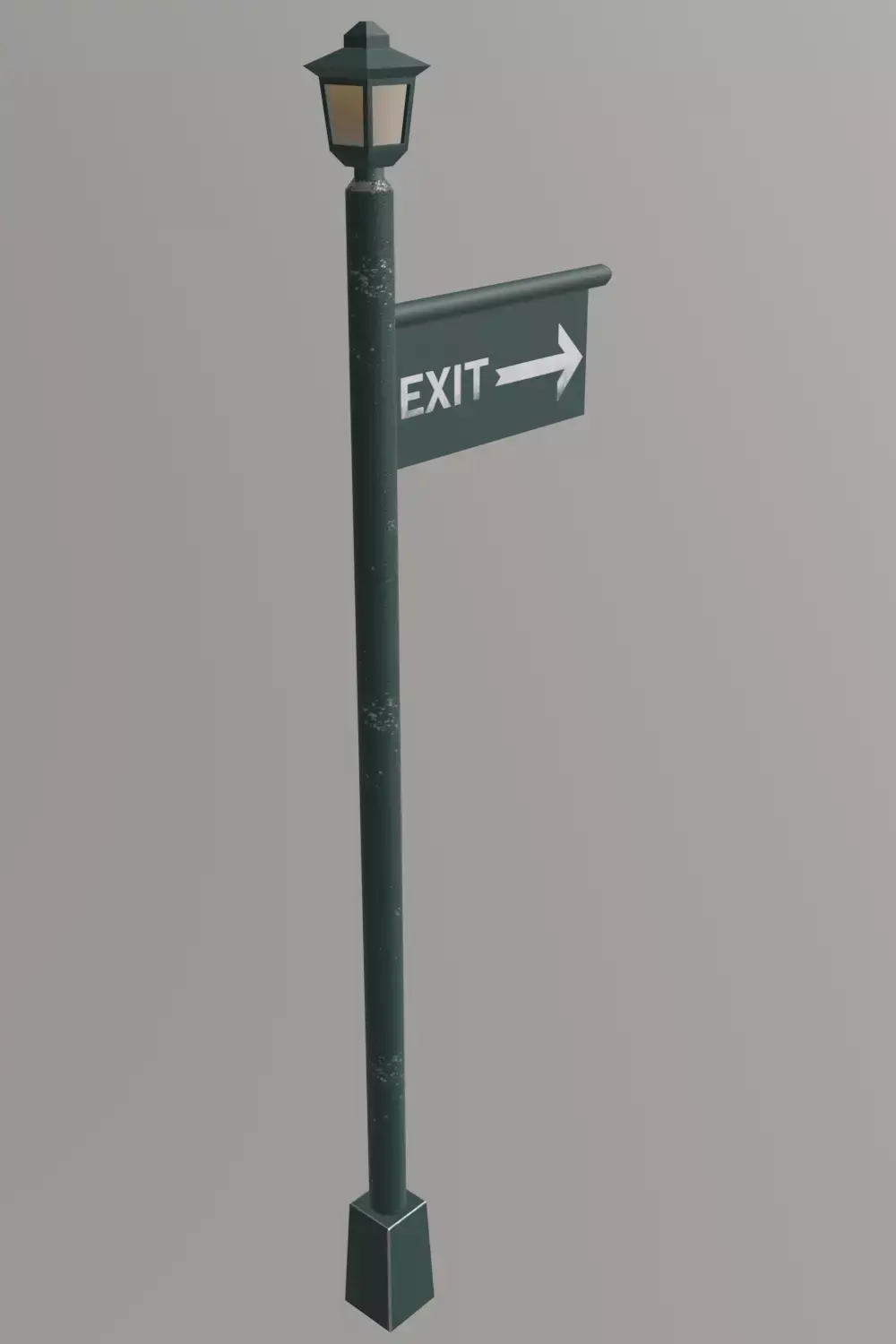 Path Trail Sign Low Poly Game Ready PBR Low-poly 3D model