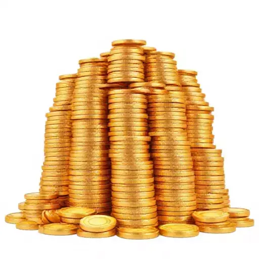 Golden Coin Stack Low-poly 3D model