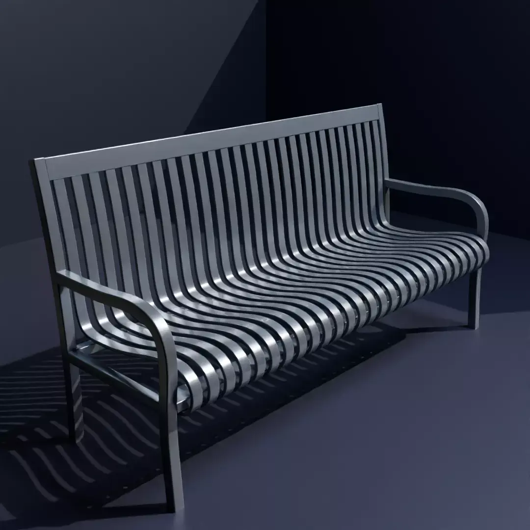 Parkbench 3D model
