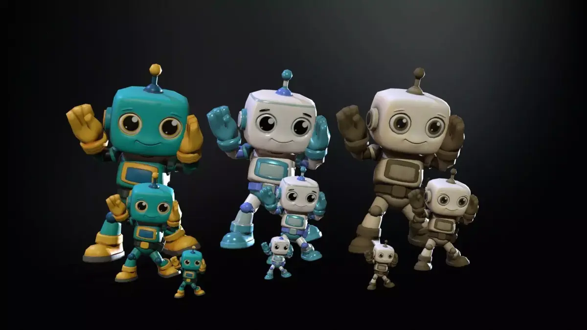 Minirobotic3 Low-poly 3D model