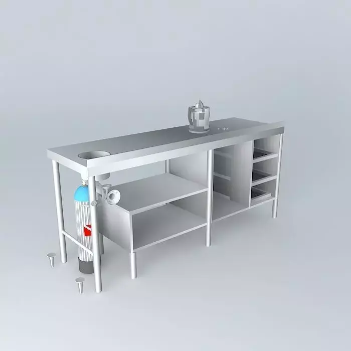 Kit laboratory table Free 3D model