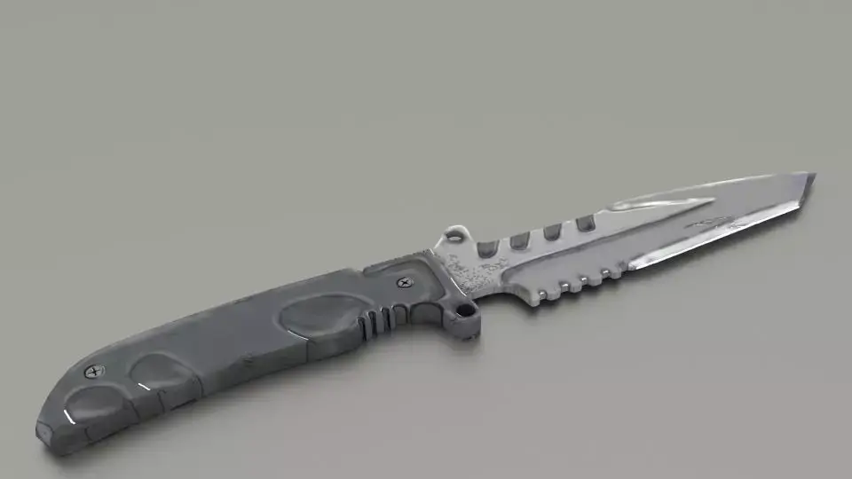 Combat Knife 3D model 7