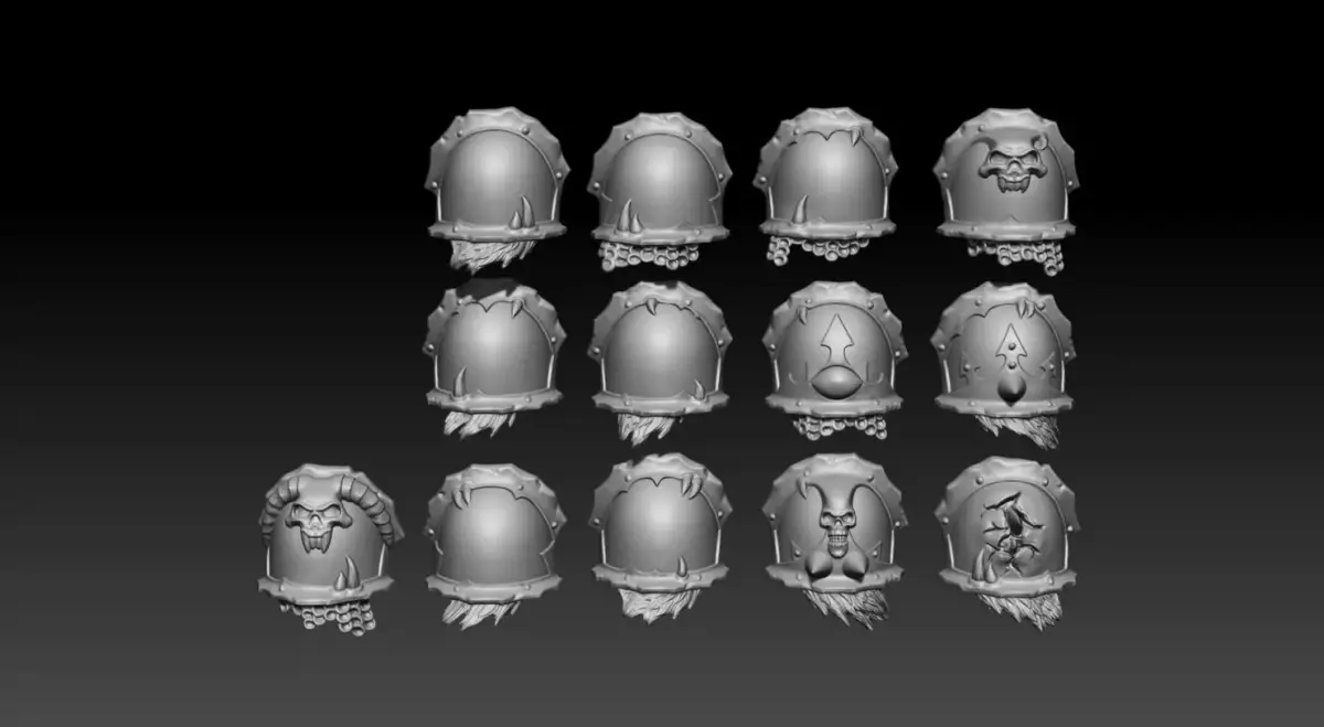 13 Chaos Shoulders 3D print model