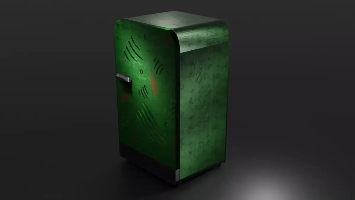 Scary Fridge  Free 3D model