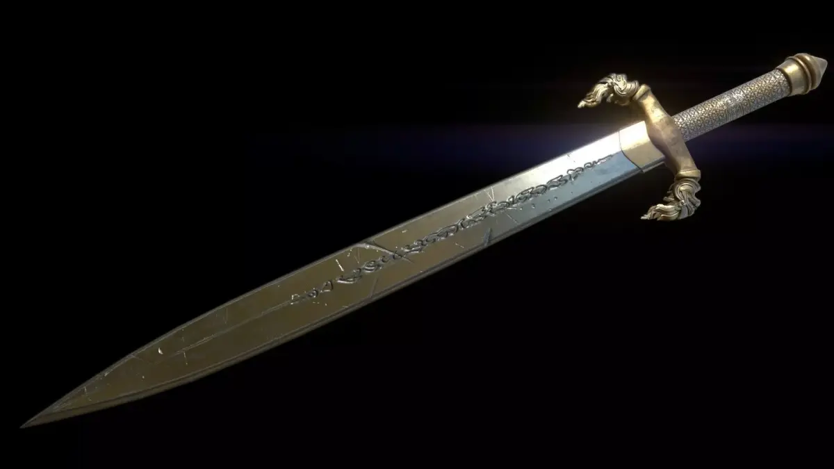 Khmer Ancient Sword Low-poly 3D model
