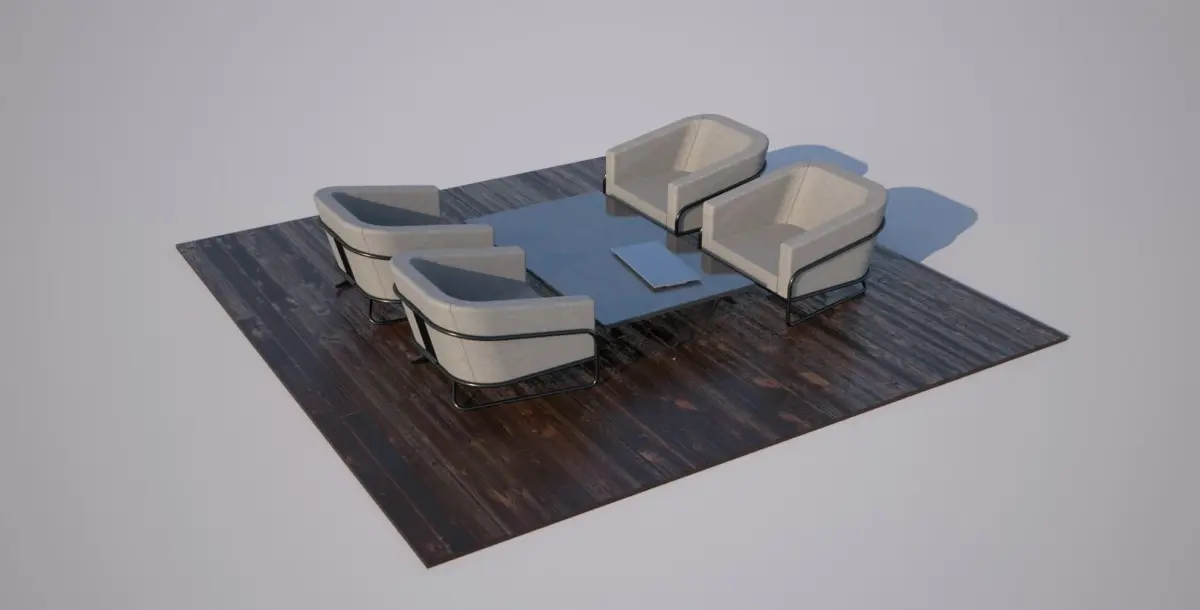 office furniture 01 Free 3D model