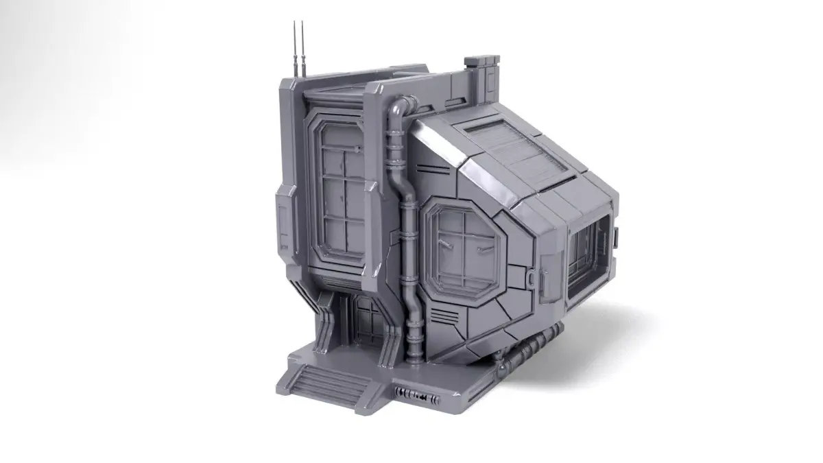 Sci-Fi House 2 3D print model