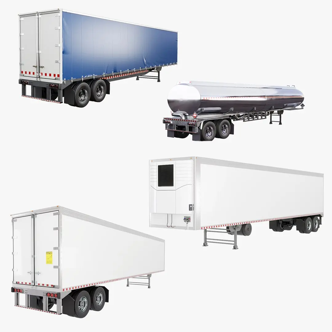 US Trailers Collection F 3D model