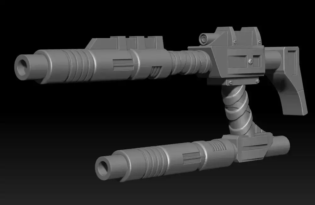 Hammerhead Double Barrel Laserblaster 3D print model