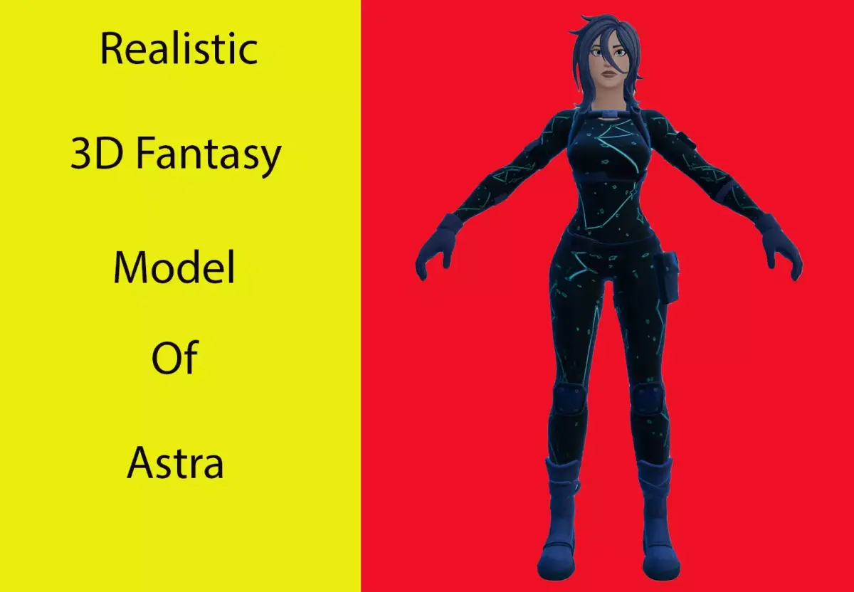 Astra Low-poly 3D model