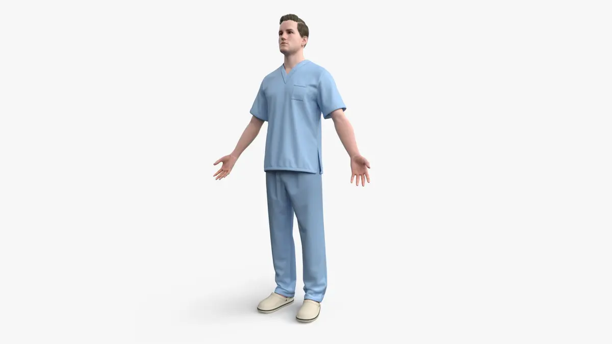 Male Nurse 3D model