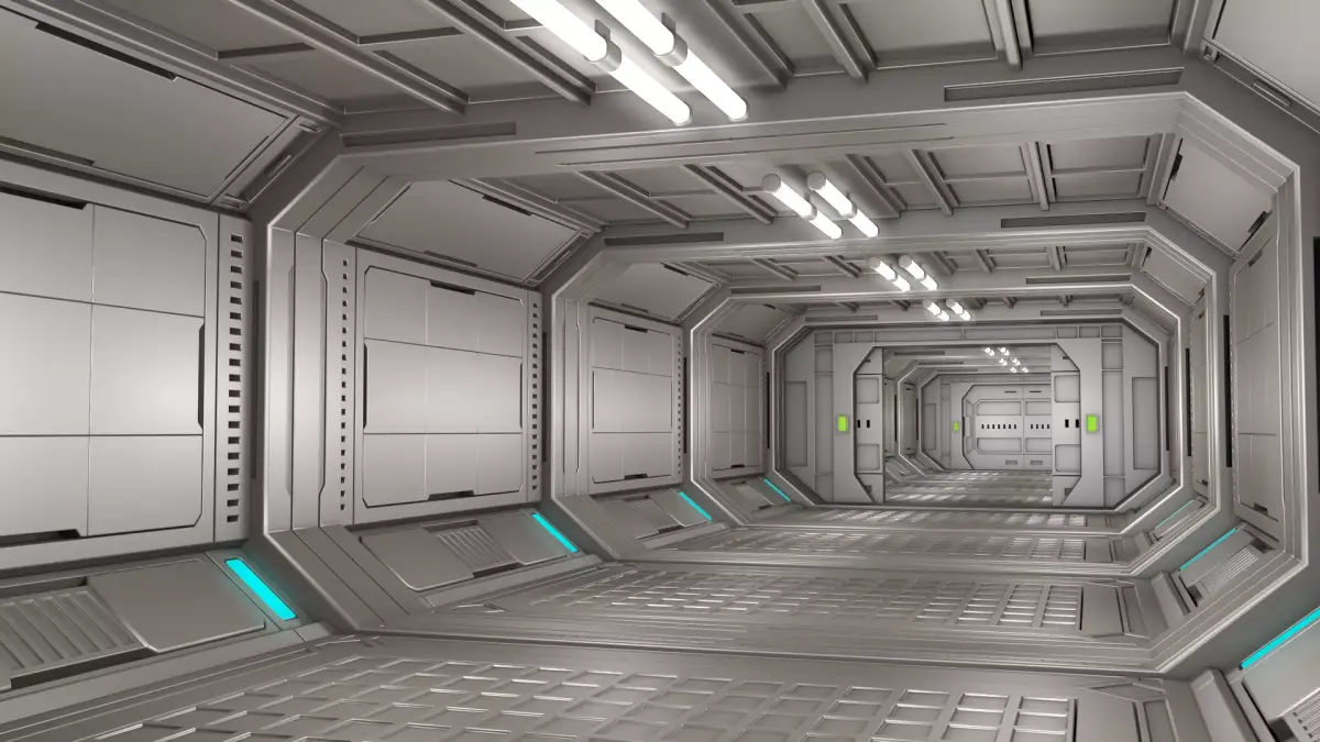 Sci Fi Corridor  3D model 78