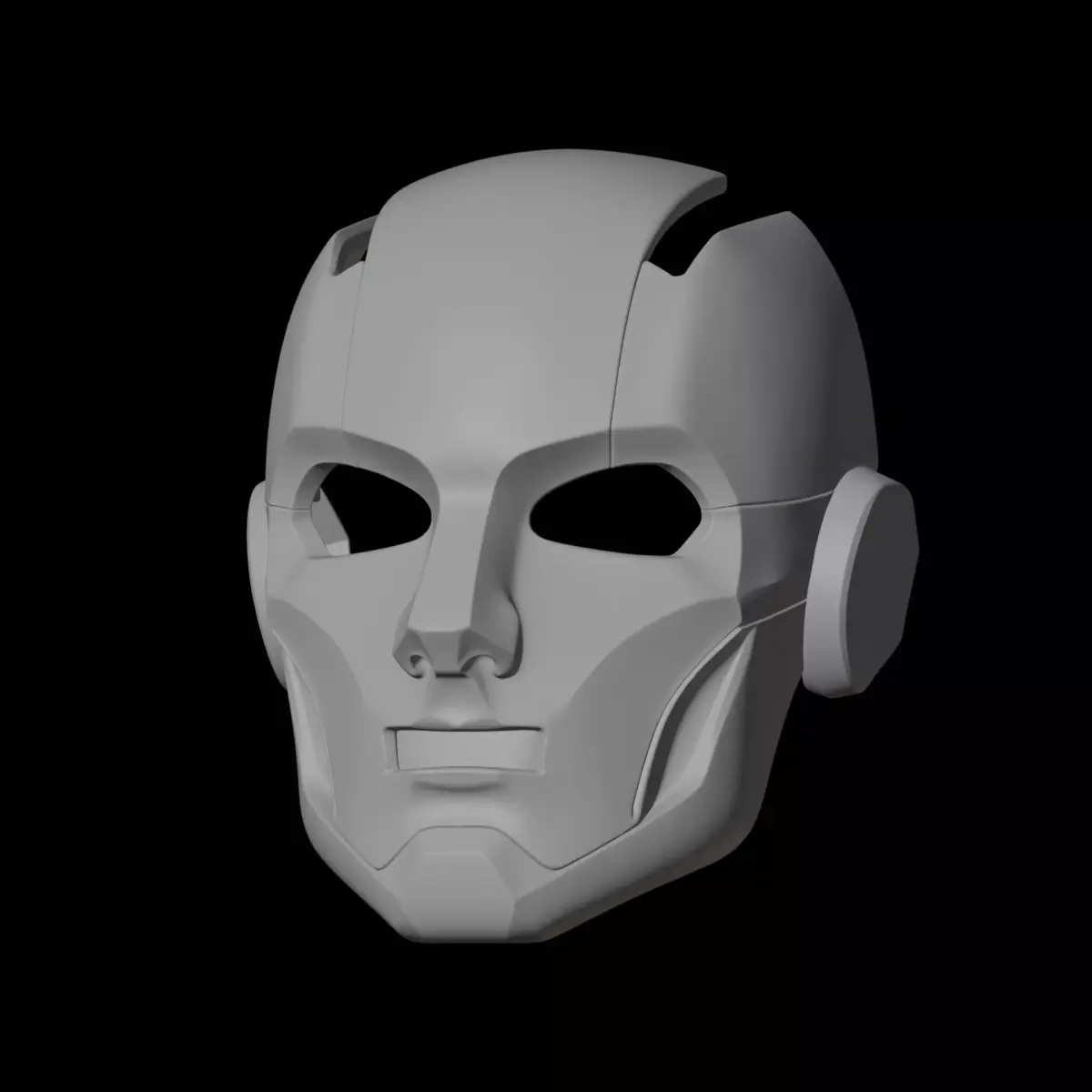 Robot Face Mask 3D Print Model Costume Prop 3D print model