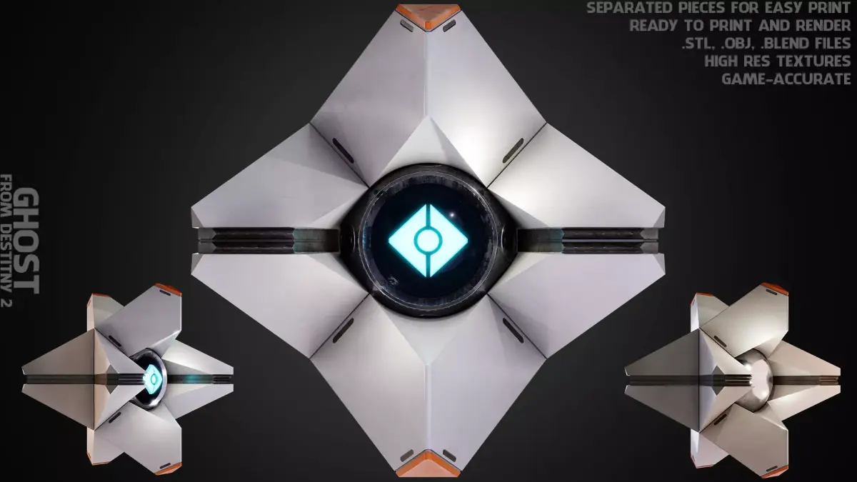 Destiny Ghost for Cosplay 3D print model