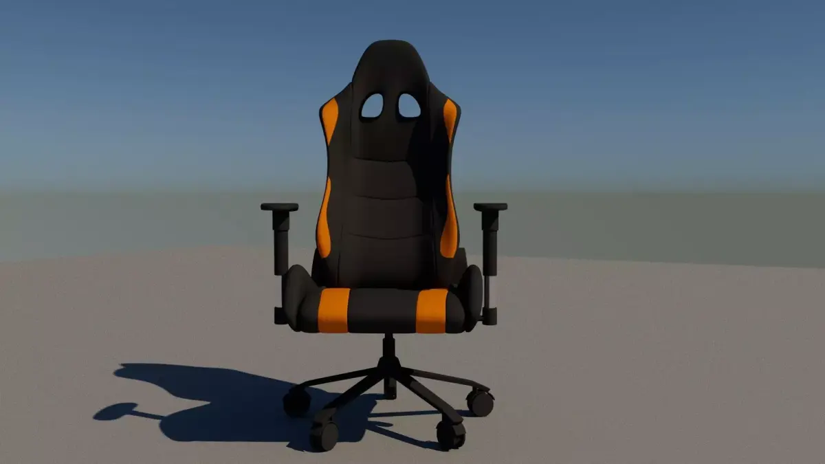 Low Poly Gaming Chair 3D Model  Free low-poly 3D model