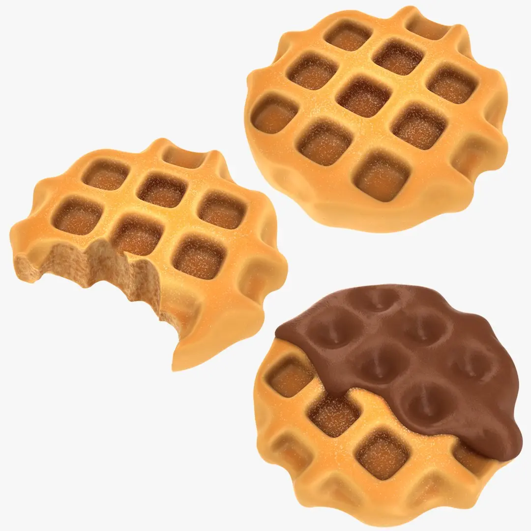 Waffle Cartoon Collection 3D model