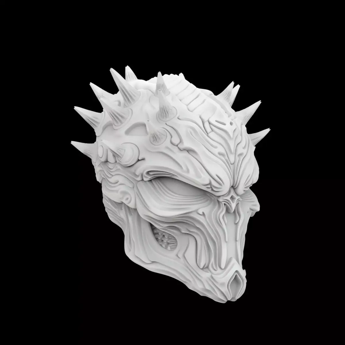 Space Creature Bust 3D Print Model 3D print model purchase