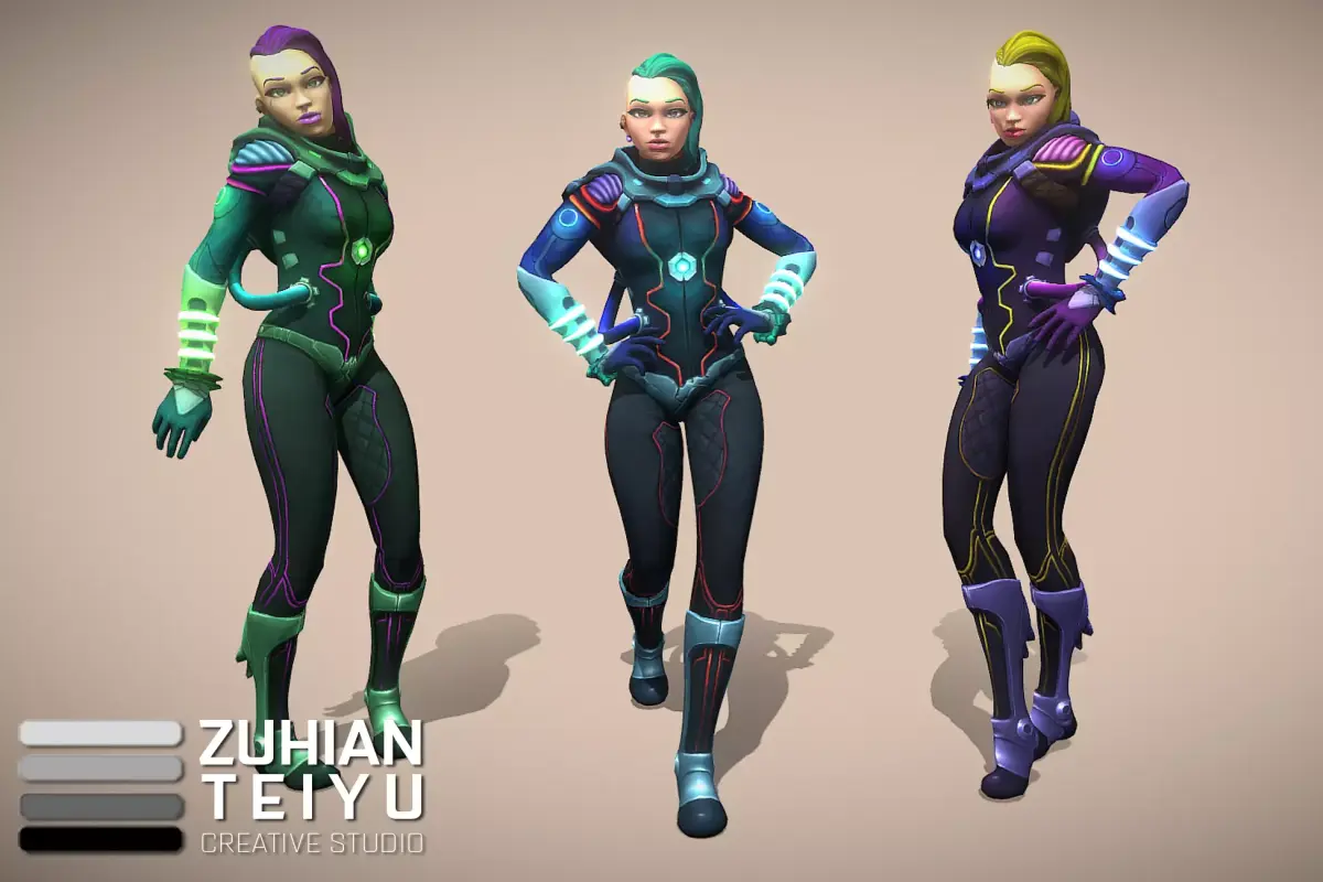 Space Punk 3D model
