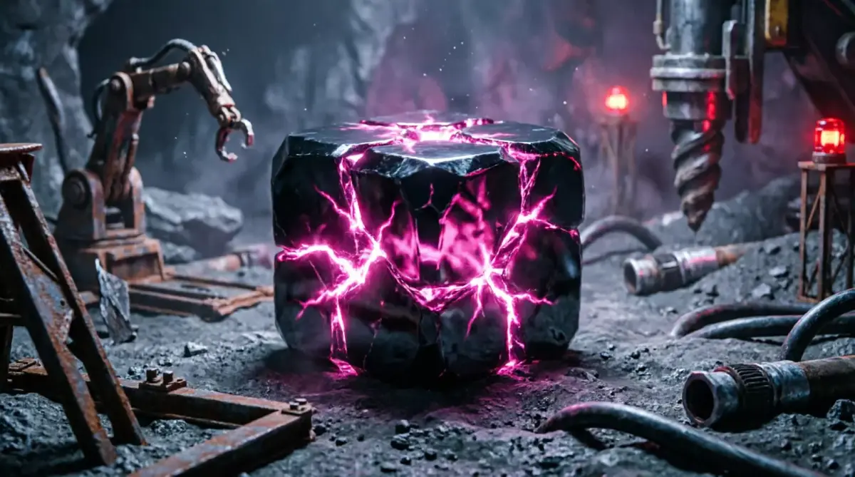 Energized Energy Rock Low-poly 3D model