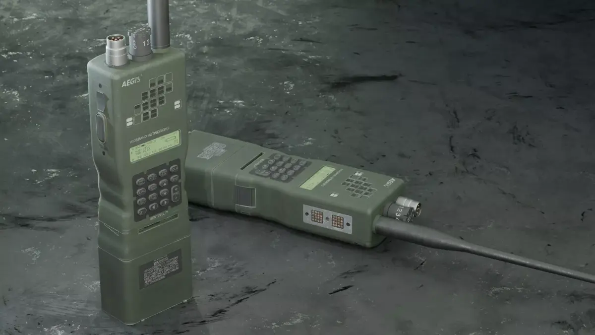 AN PRC Tactical Radio  Game Ready Prop Low-poly 3D model