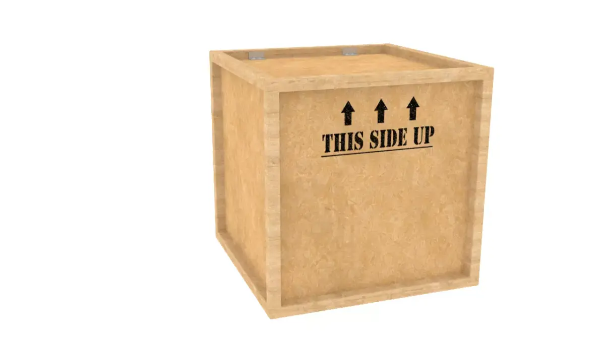 Chipboard Box Free low-poly 3D model