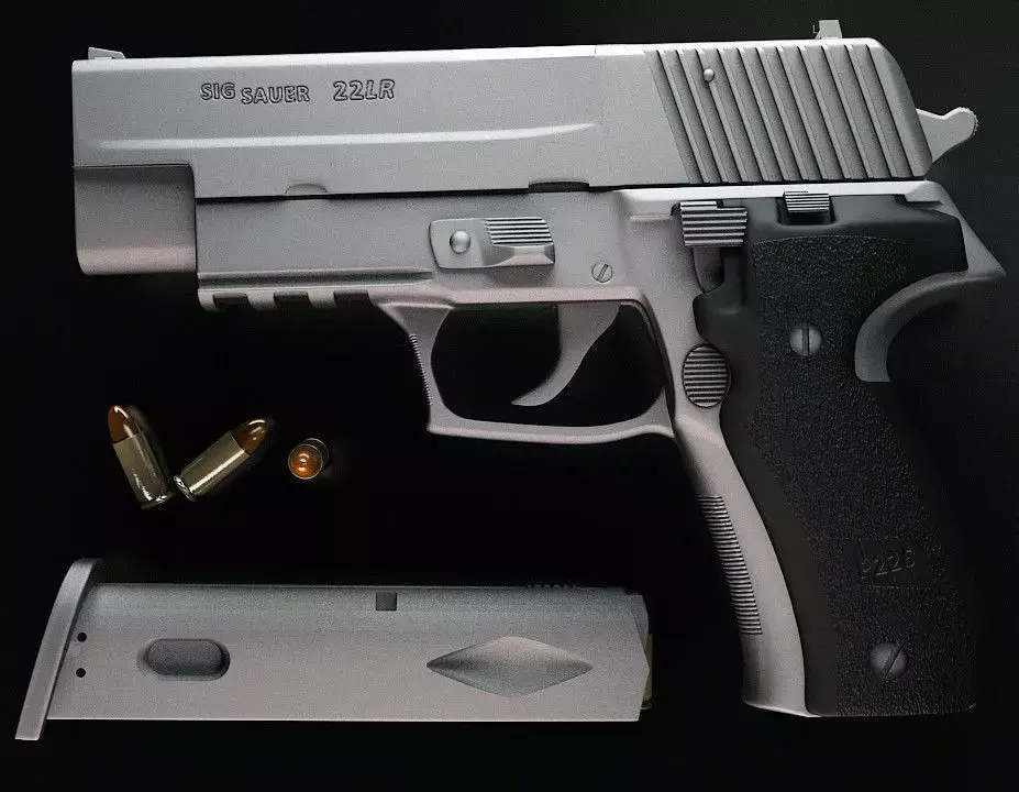 Hand gun Sig-sauer p226 3D model