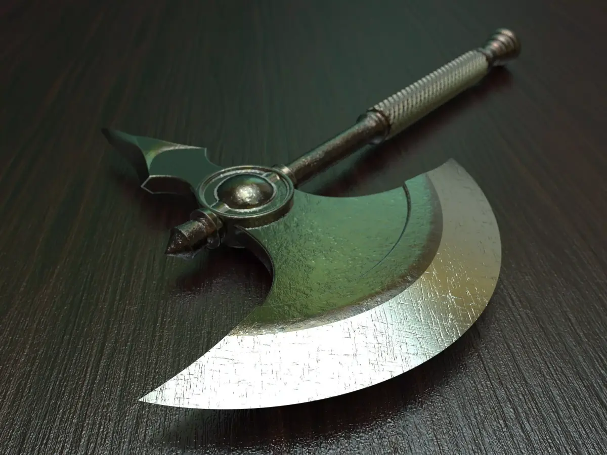 Battle axe 2 3D model purchase
