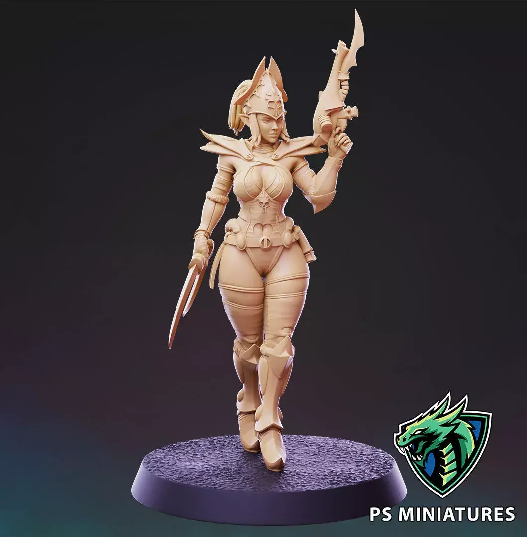 Dark Space Elves - Witches - Pose 2 3D print model